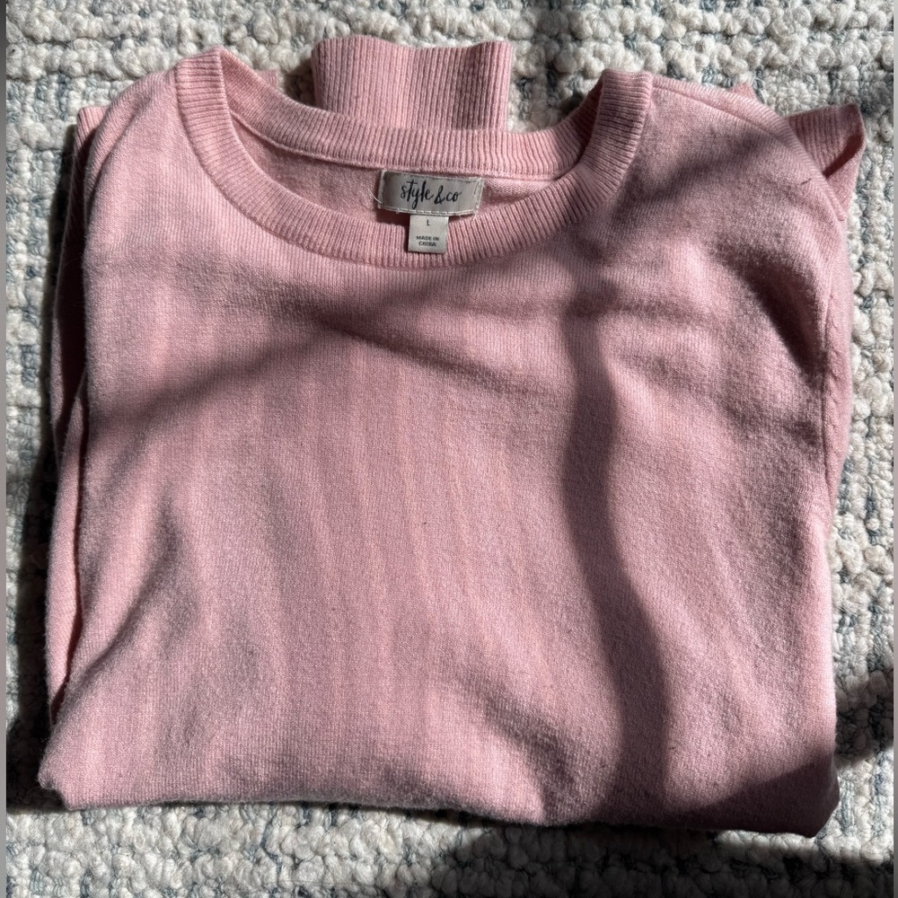 Pink sweater